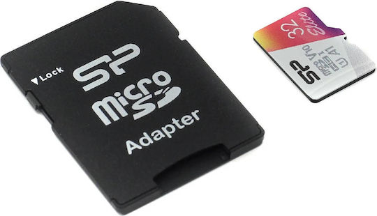 Silicon Power Elite SDHC 32GB U1 V10 A1 UHS-I 100MB/s με αντάπτορα