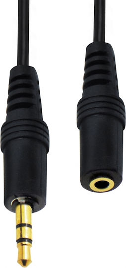 Converter 3.5mm male to 3.5mm female Gold 5pcs 01.037.0516