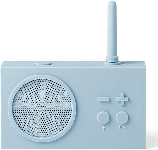 Lexon Tykho 3 Φορητό Ραδιόφωνο Επαναφορτιζόμενο με Bluetooth Μπλε Ανοιχτό