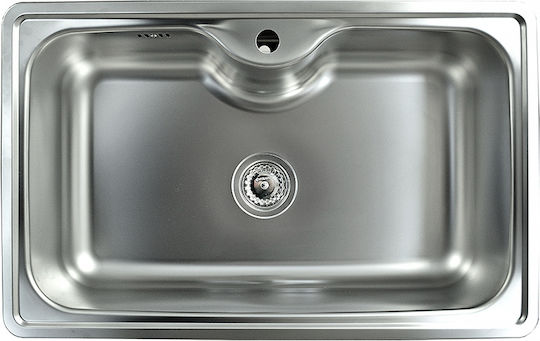 Maidtec Inset 1B 101050601 Drop-In Мивка Inox Сатен Ш80xД50см Сребрист