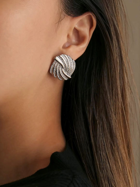 Enotia Earrings made of Steel with Stones Enotia Earrings made of Steel with Stones