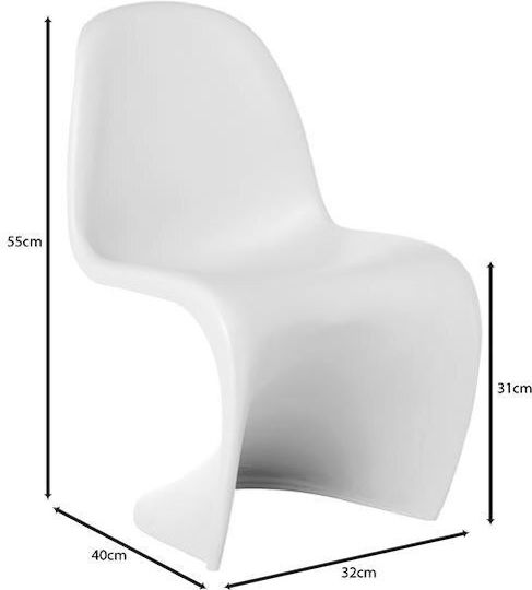 Chair Dining Room Blend Kid 32x40x55cm White Chair Dining Room Blend Kid 32x40x55cm White