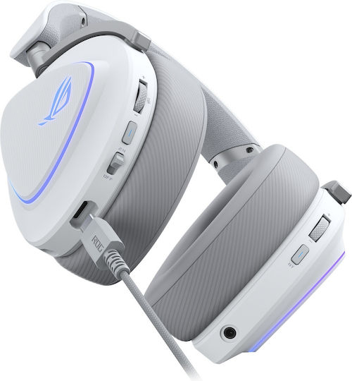 Asus ROG Delta II Wireless Over Ear Gaming Headset with Connection Bluetooth / USB White