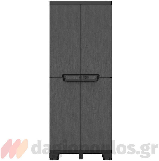 Zweiflügeliger Schrank Kunststoff 68x39x170cm