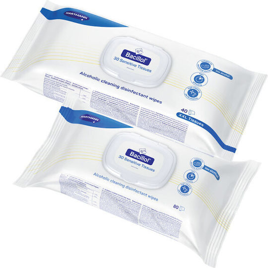 Hartmann Bacillol 30 Sensitive Reinigungstücher mit desinfizierender Wirkung 1x80 Stück