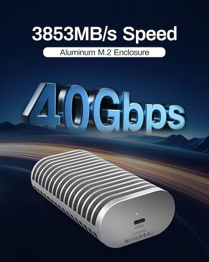 TerraMaster Θήκη για Σκληρό Δίσκο M.2 SATA III NVME με σύνδεση Thunderbolt / USB 3.2