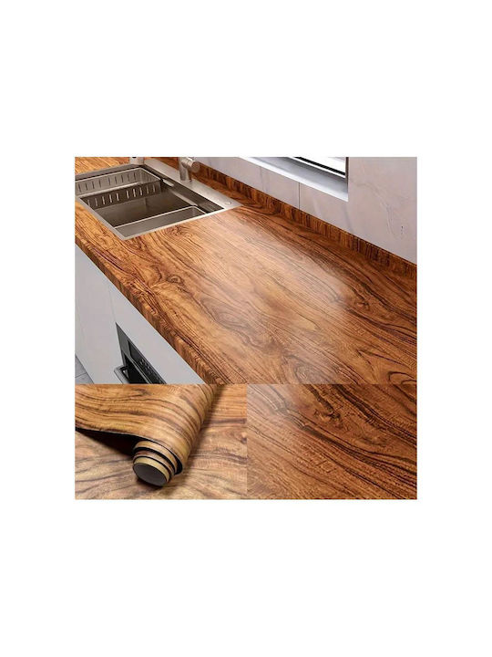 Decorative Sticker Roll Dark Wood Look 60x300cm