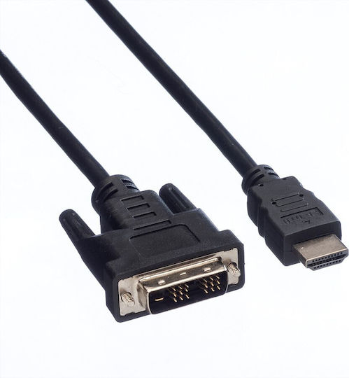 Value 1.5m DVI-D male to HDMI male Cable Black (11.99.5516)