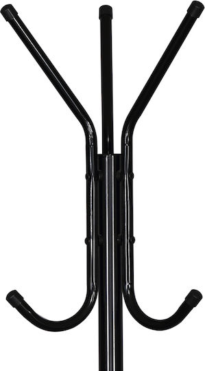 Leon Metal Coat Rack Black 42x42x167cm