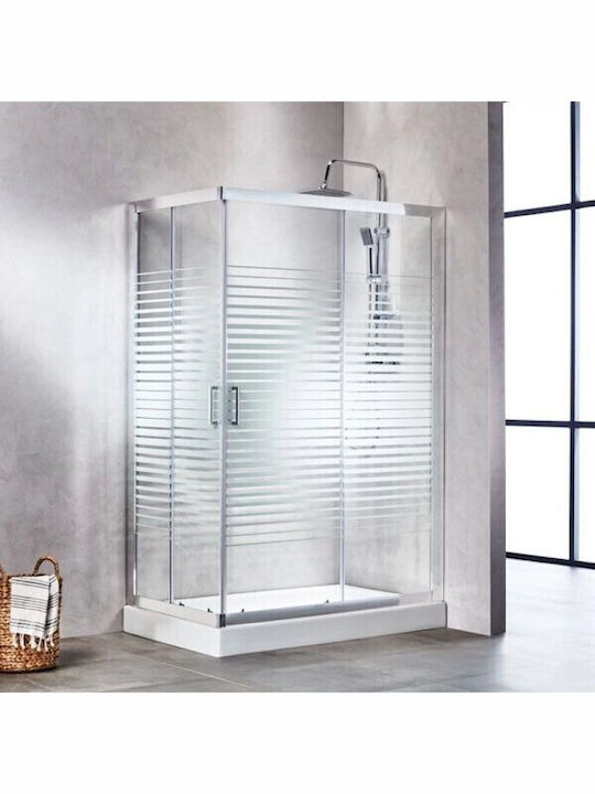 Shower Set Brass Construction 30 Cm X 20 Cm Top Spray Adjustable Height 80-100 Cm Wall Mount Installation Single Handle