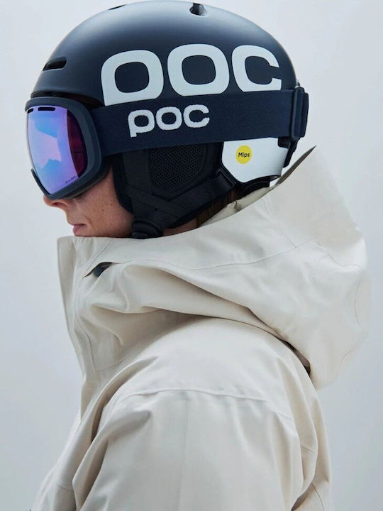 Poc Fovea Mască de Schi și Snowboard pentru Adulți Albastră cu Lentilă Albastră