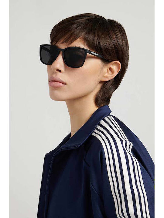Polaroid Damen Sonnenbrille mit Schwarz Kunststoff Gestell und Schwarz Polarisiert Spiegel Linse