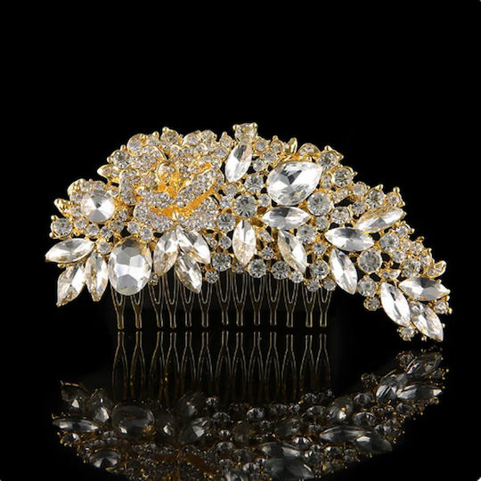 Bridal Hair Comb Crystals Silver Serene