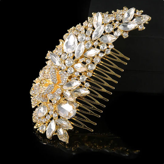 Bridal Hair Comb Crystals Silver Serene