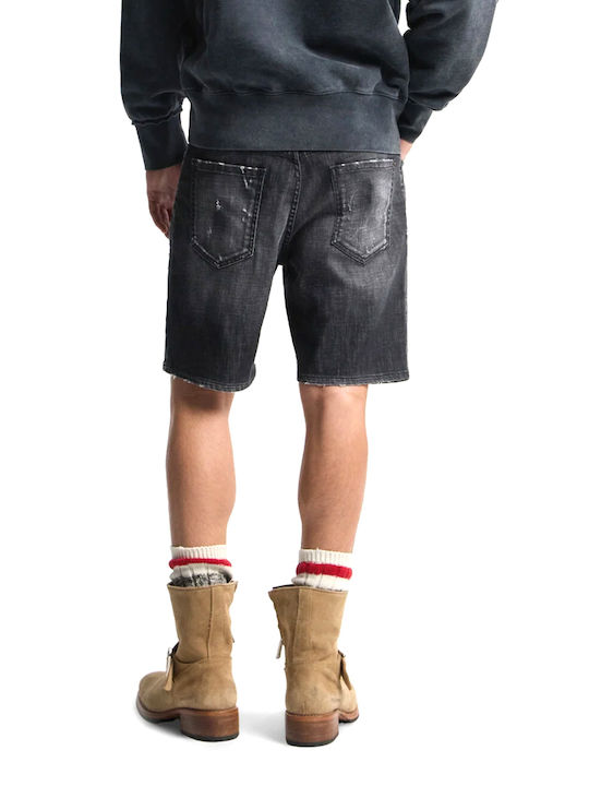 Dsquared2 Șort pentru Bărbați Blugi Black