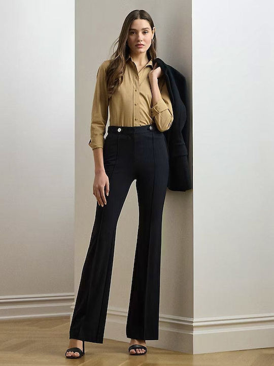 Damen Stoff Hose Black