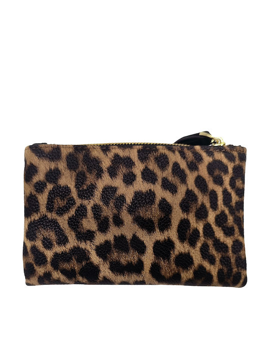 Large Fabric Women's Wallet Classic Brown