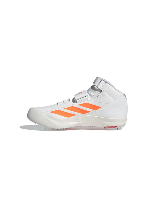 Adizero Javelin Cloud Sport Shoes Spikes Cloud White Lucid Orange Lucid Red