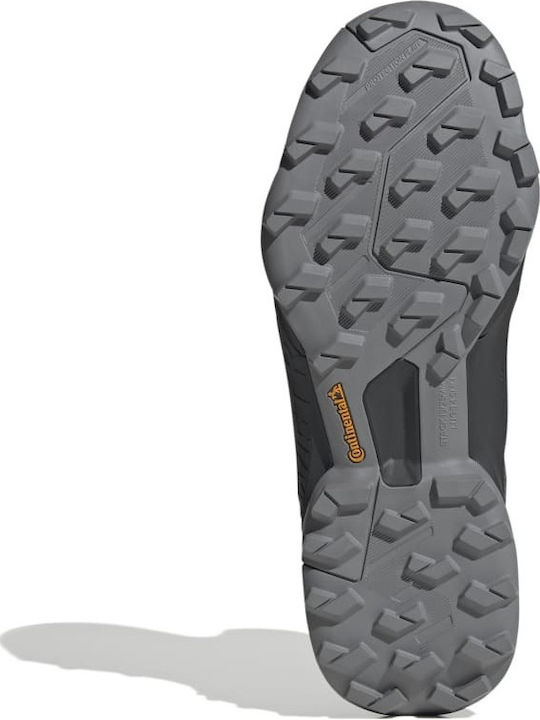 adidas Terrex Swift R3 Mid Women's Hiking Waterproof Boots with Gore-Tex Membrane Core Black Grey Three Solar Red