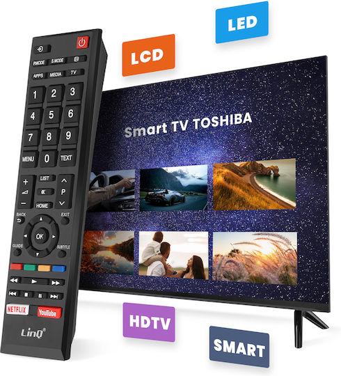 Linq Universal TV-Fernbedienung Toshiba TV 8m Reichweite Schwarz