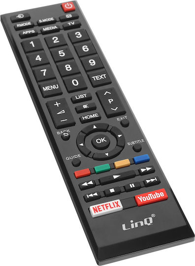Linq Universal TV-Fernbedienung Toshiba TV 8m Reichweite Schwarz