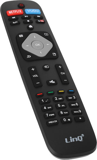 Telecomandă Universală Linq Pentru Televizoare Philips Rază 8m Negru