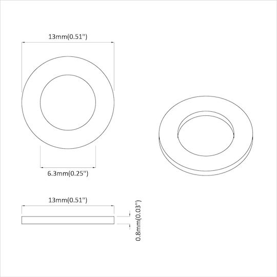vidaXL Screw 2pcs