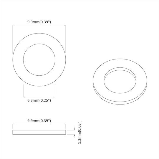 vidaXL Schraube mit Durchmesser M10 und Länge 10mm 12Stück