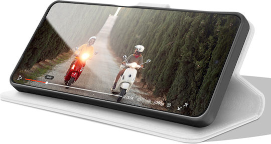 Zanaé Husa Wallet Oppo A96 A76 Stand Magnetic Tab Alb