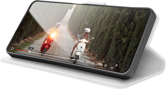 Zanaé Husa Wallet Oppo A96 A76 Stand Magnetic Tab Alb