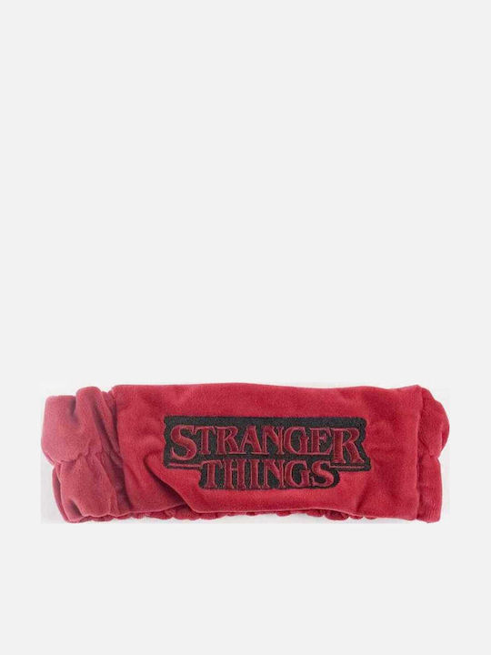 Cerda Stranger Things Set Kids Hair Clips with Hair Clasps Hair Clips Rubber Bands in Red Colour 6 Pieces