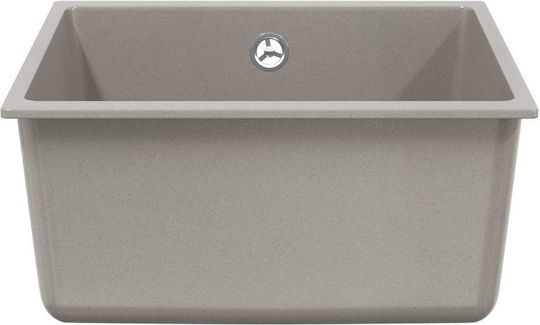 vidaXL Drop-In Sink Synthetic Granite W43xD46cm Gray