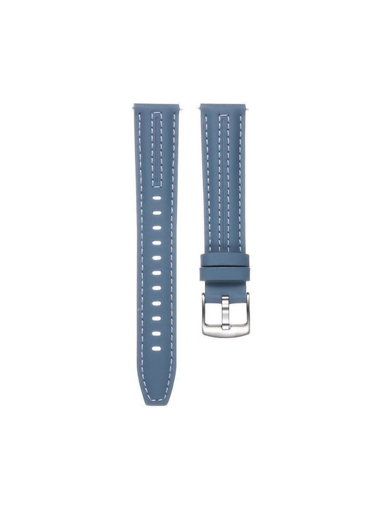 Сребриста Кожена Каишка Huawei Watch GT 6 41mm GT 5 41mm GT 4 41mm Синя