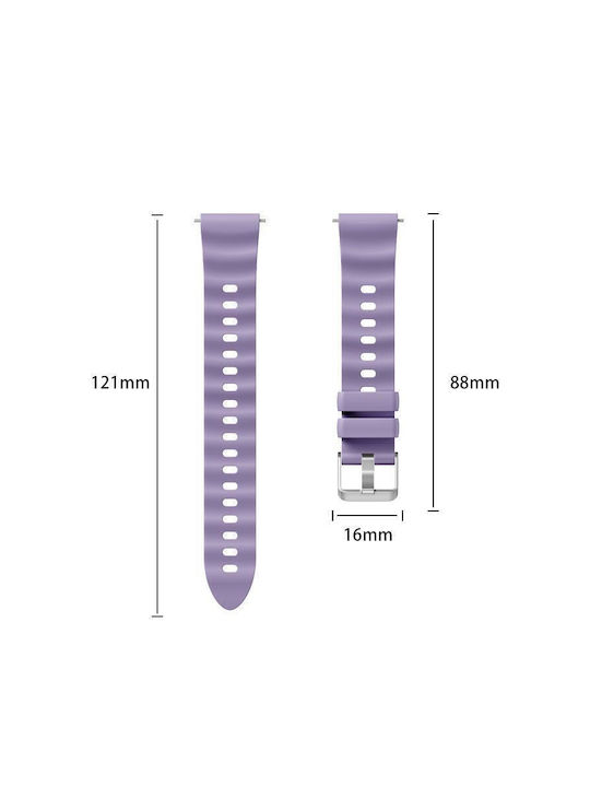 Monochrome Silicone Strap Huawei Watch Gt 6 41mm Gt 5 41mm Gt 4 41mm Silver Buckle White