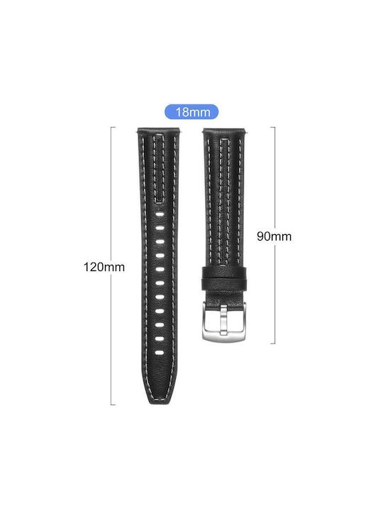 Silver Leather Bracelet Huawei Watch GT 6 41mm GT 5 41mm GT 4 41mm Red