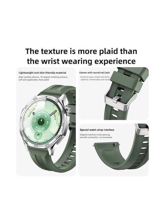 Tragbare Bänder Silbers Schnalle Huawei Watch Gt 6 46mm Dunkelgrau