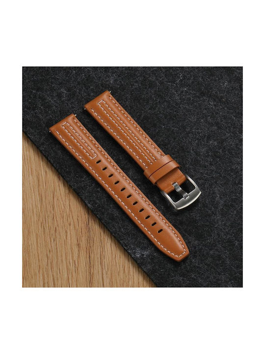 Silver Leather Bracelet Huawei Watch GT 6 41mm GT 5 41mm GT 4 41mm Red