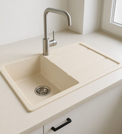 Unixton Chiuvetă Bucătărie Drop-In Din Granit Lichid L100xL50cm