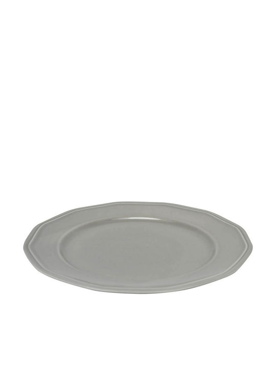 Ankor Premium Classic Πιάτο Ρηχό από Πορσελάνη Γκρι 27cm 6τμχ