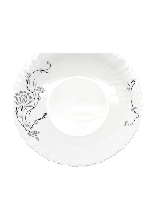 Ankor Plate Soup Glass White 21.5cm 8pcs