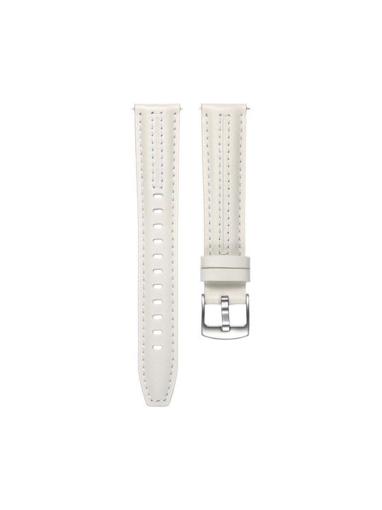 Silber Leder Tragbare Bänder Huawei Watch GT 6 41mm GT 5 41mm GT 4 41mm Beige