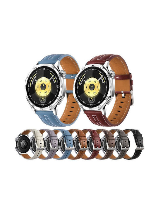 Brățară Din Piele Argintie Huawei Watch Gt 6 46mm Galben Maro
