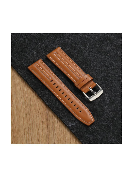 Ασημί Δερμάτινο Μπρασελέ Huawei Watch Gt 6 46mm Κόκκινο