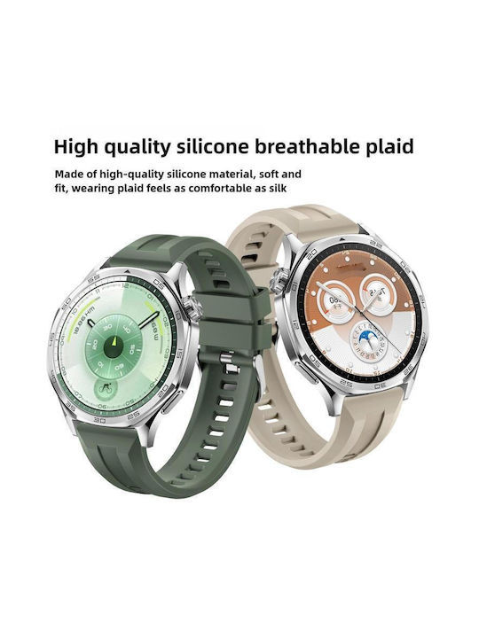 Armband Silikon Silber (Huawei Watch GT 6 / GT 6 Pro 46mm)
