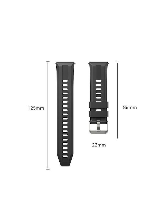 Armband Silikon Silber (Huawei Watch GT 6 / GT 6 Pro 46mm)