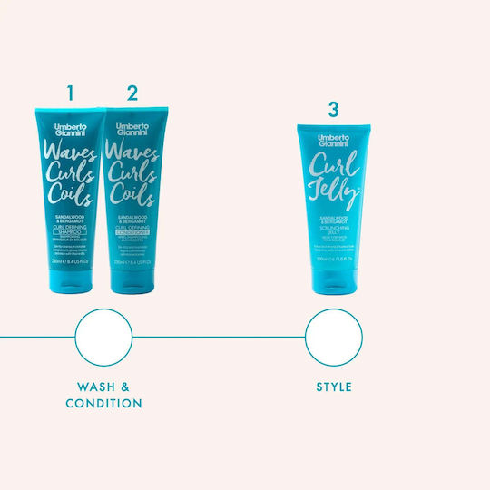 Umberto Giannini Wash Shampoos Hydration for Curly Hair 250ml