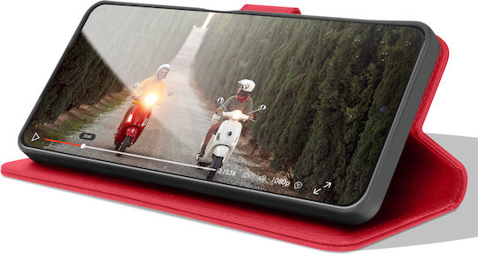 Zanaé Brieftasche Hülle Xiaomi Redmi Note 13 Pro+ Stand Funktion Rot