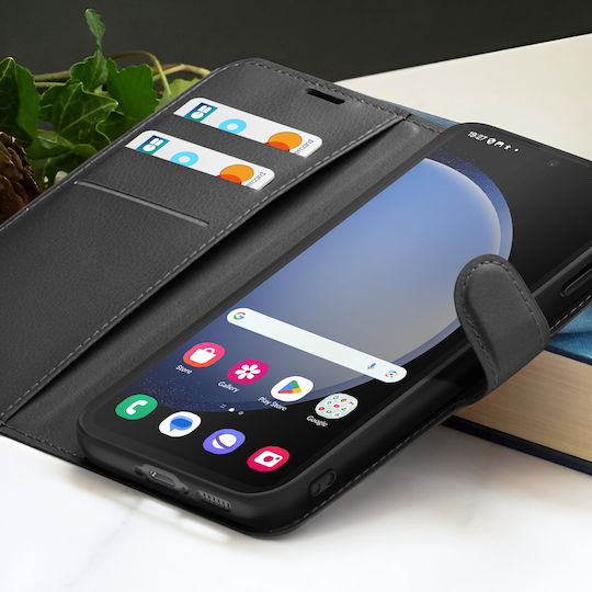 Zanaé Wallet Case Galaxy S23+ Stand Magnetic Tab Black