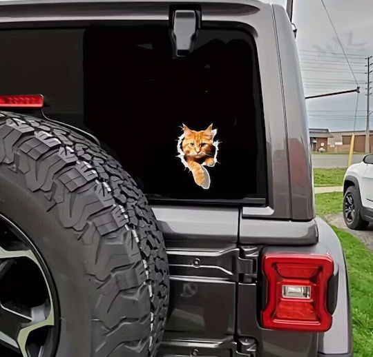 Vinyl Cat Sticker – 15 x 10.92 cm