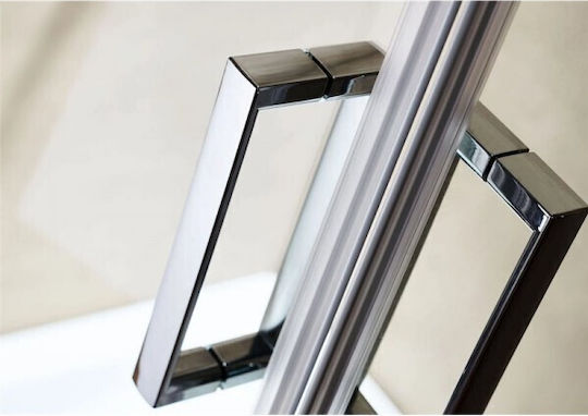 Tema Καμπίνα Ντουζιέρας με Συρόμενη Πόρτα 100x80x180cm Mat Chrome Tema Καμπίνα Ντουζιέρας με Συρόμενη Πόρτα 100x80x180cm Mat Chrome